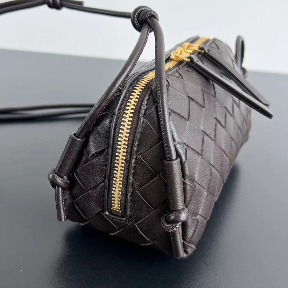 Bottega Veneta Mini Woven Leather Crossbody - Picture 2 of 8